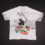 Vintage Disney Mickey Mouse Las Vegas Tee Shirt Size Large Made In USA With Single Stitch Sleeves