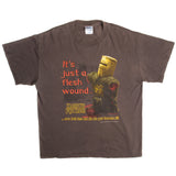 Vintage Monty Vintage Monty Python Tee Shirt 2001 Size Large.  It's just a flesh wound...come back here and I'll bite your kneecaps off ! GREY