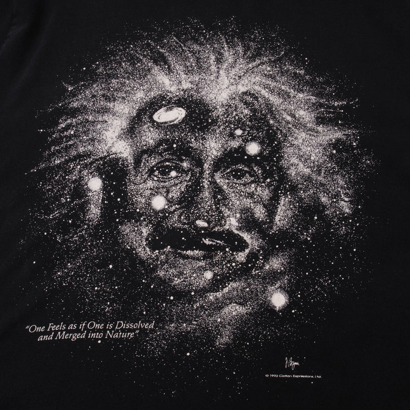 Vintage Albert Einstein One Feels As If One Is Dessolved And Marged Into Nature Cotton Expression Tee Shirt 1993 Size Medium