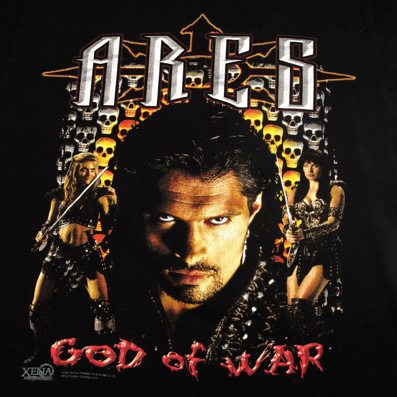 VINTAGE XENA ARES GOD OF WAR TEE SHIRT 1997 SIZE MEDIUM MADE IN USA