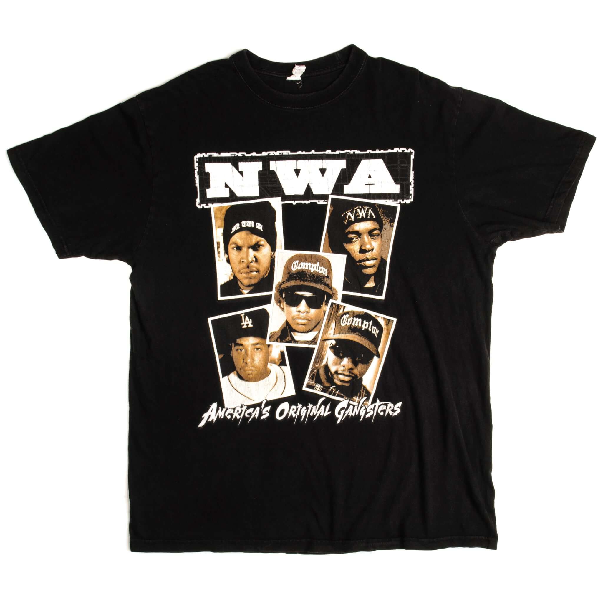 Vintage N.W.A. America's Original Gangsters Tee Shirt Size XL. BLACK