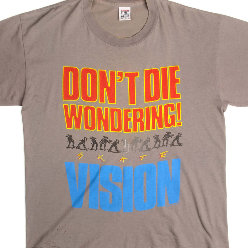 VINTAGE VISION STREETWEAR SKATE TEE SHIRT SIZE XL MADE IN USA