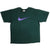 Vintage Nike With Purple Swoosh Tee Shirt 1990S Size XL Made In USA. GREEN