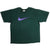Vintage Nike With Purple Swoosh Tee Shirt 1990S Size XL Made In USA. GREEN