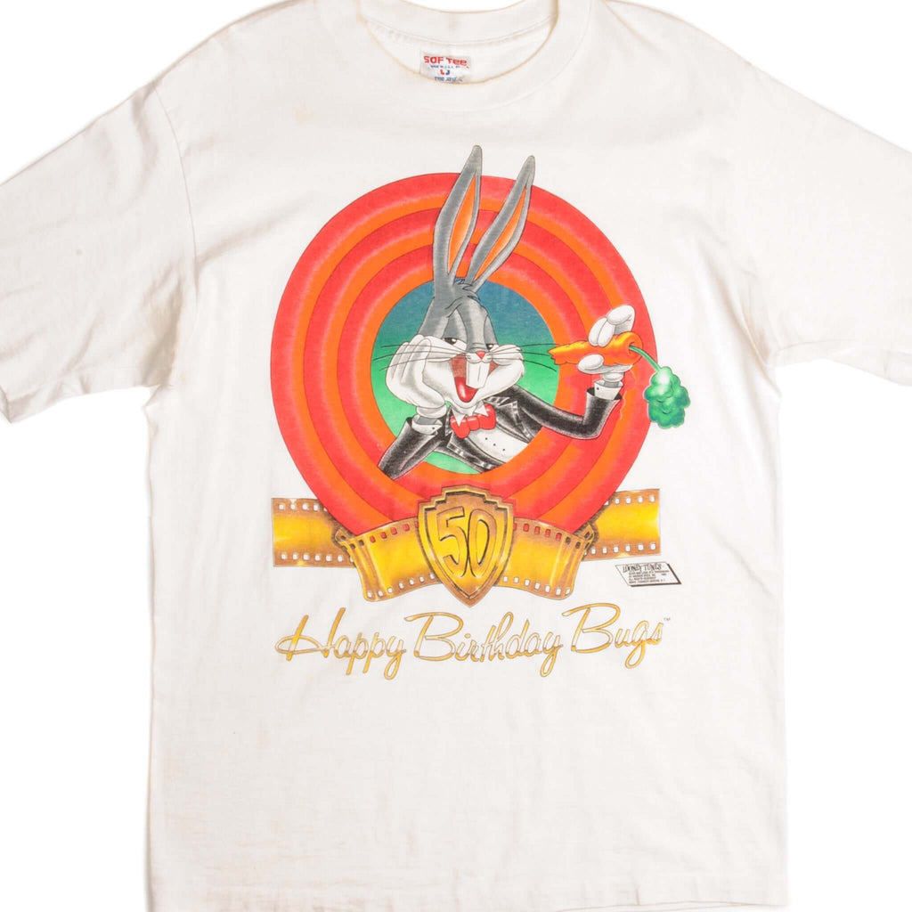 VINTAGE LOONEY TUNES BUGS BUNNY TEE SHIRT 1990 SIZE MEDIUM MADE IN USA
