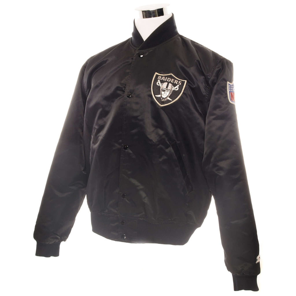VINTAGE STARTER NFL RAIDERS JACKET SIZE LARGE MADE IN USA