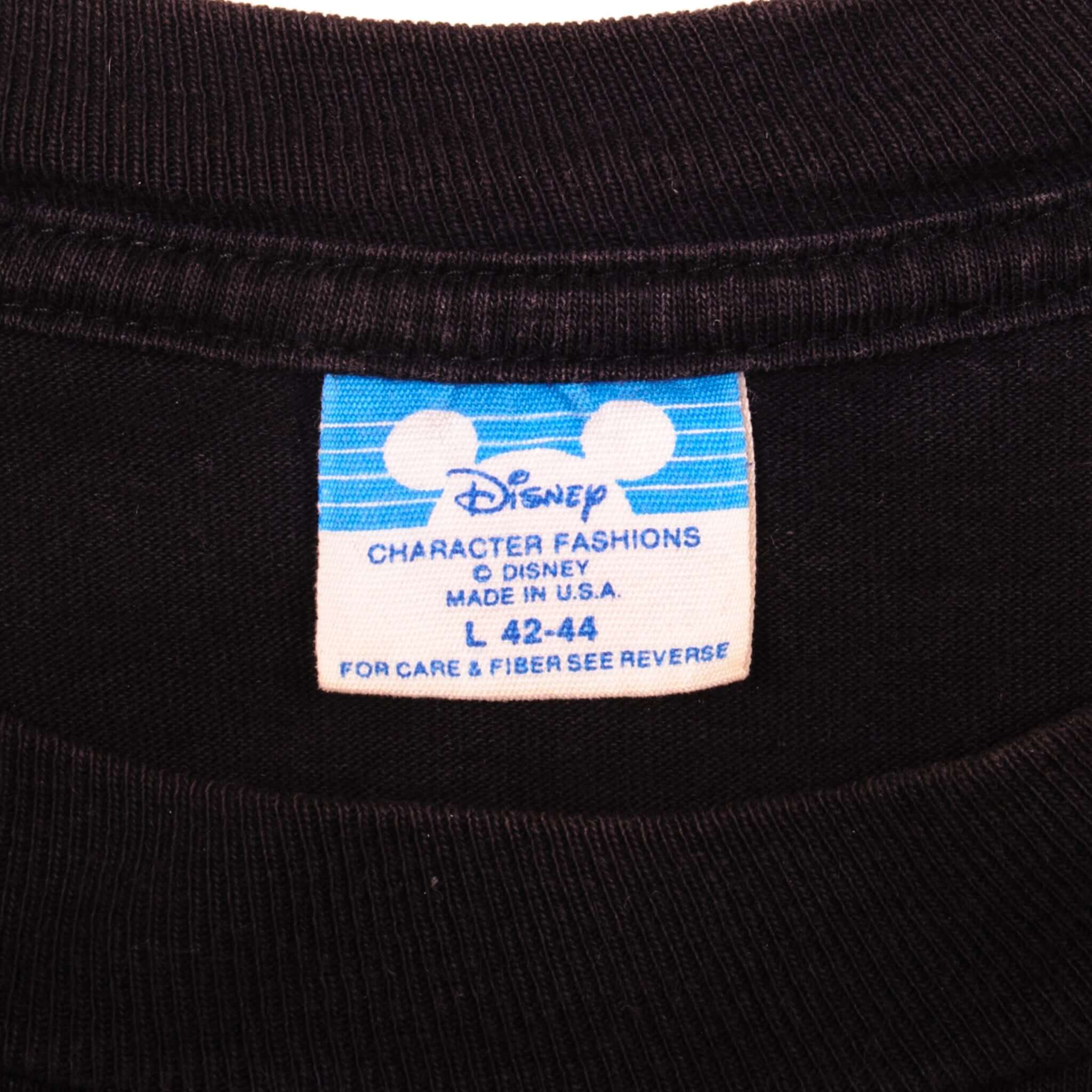 Vintage Disney Fantasia With Mickey Mouse As The Sorcerer Tee Shirt 1990's Size Large Made In USA.