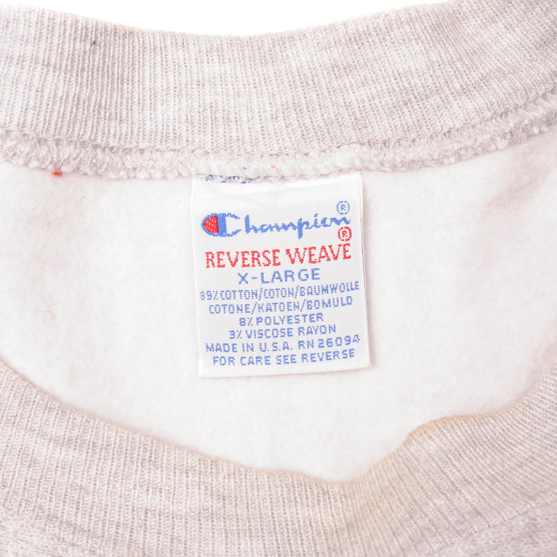 Vintage Champion Reverse Weave Michigan Tri-Blend Sweatshirt 1990-Mid 1990’s Size XLarge Made In USA.