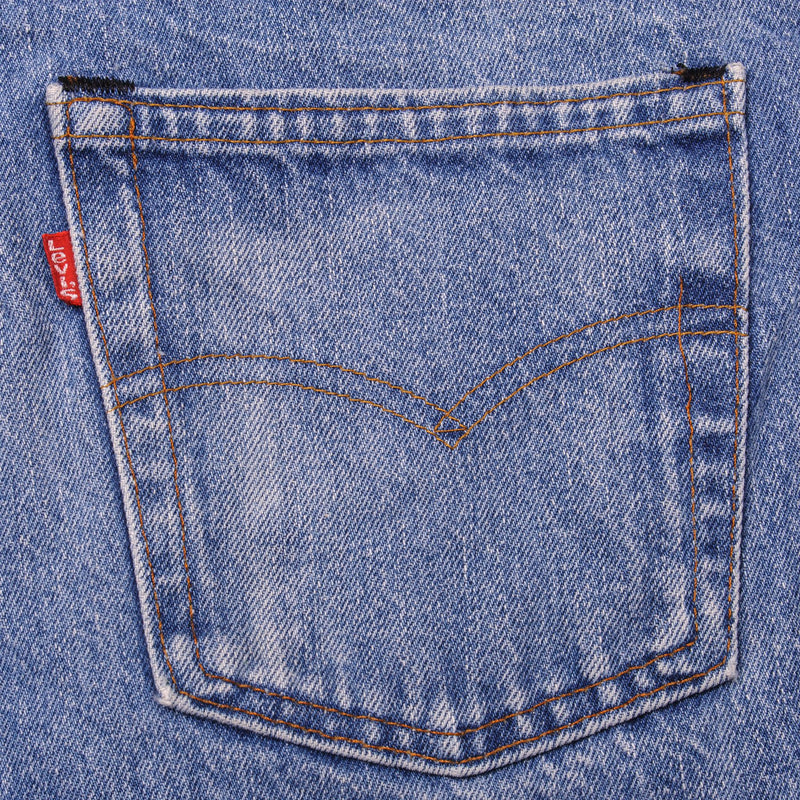 VINTAGE LEVIS 505 JEANS INDIGO SIZE W31 L34 MADE IN USA