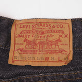 Vintage Levis 501 Preshrunk Jeans 1984 Size 24X26 1/2 W24 L26 1/2 Made In Usa Deadstock  Size on Tag 31X33  Back Button #511