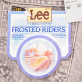 VINTAGE LEE FROSTED RIDERS JEANS SIZE 30X34 W30 L34 MADE IN USA DEADSTOCK