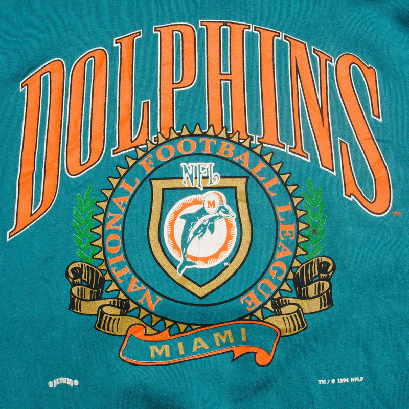 VINTAGE NFL MIAMI DOLPHINS SWEATSHIRT 1994 SIZE LARGE MADE IN USA