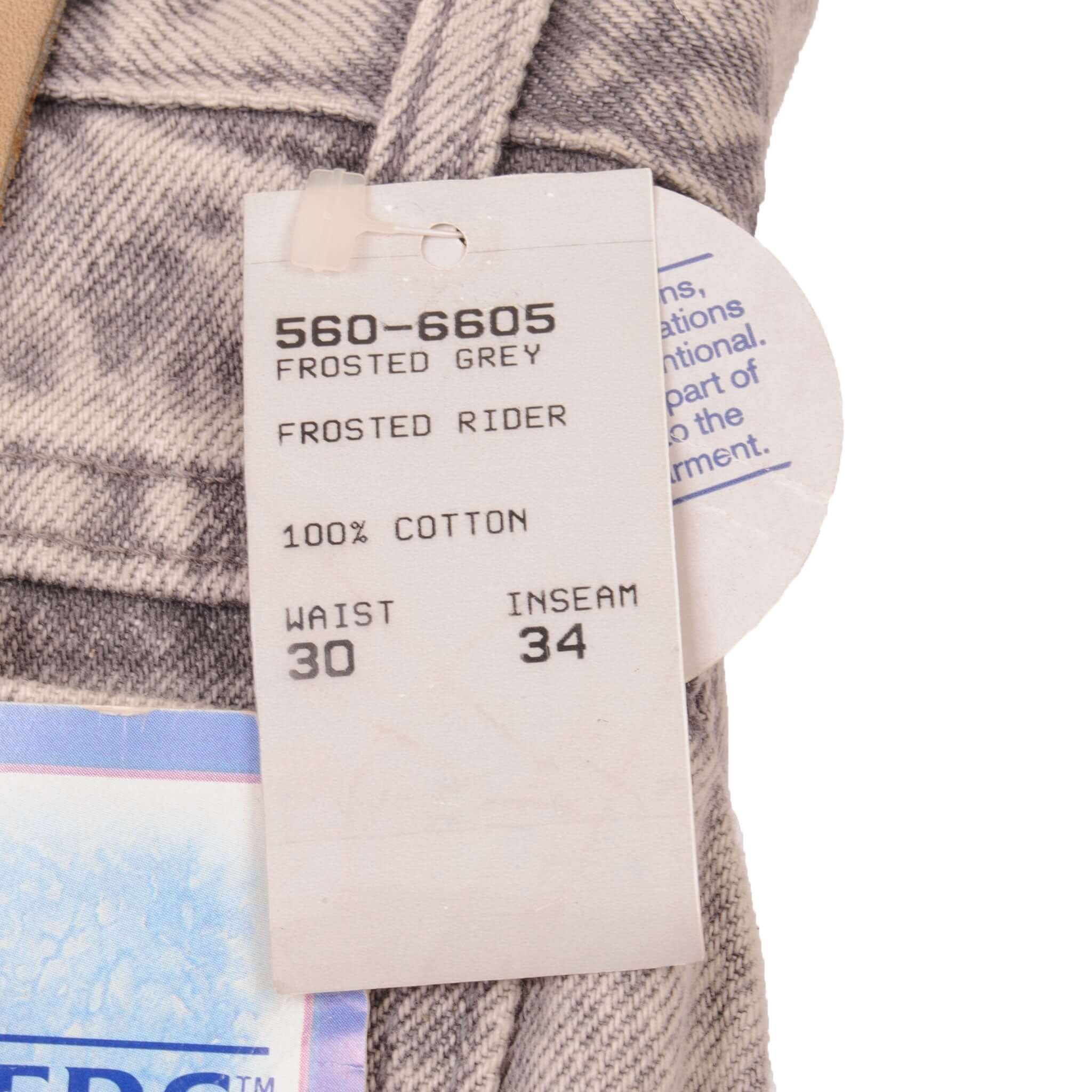 VINTAGE LEE FROSTED RIDERS JEANS SIZE 30X34 W30 L34 MADE IN USA DEADSTOCK