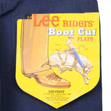 Vintage Lee Riders Boot Cut Flare Jeans Size 31X32 W31 L32 Made In Usa Deadstock  Size on Tag 31X32     