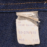 Vintage Dee Cee Staight Leg Western Jeans Size 29X32 W29 L32 Made In Usa Deadstock   Size On Tag 29X32  Back Button #V7
