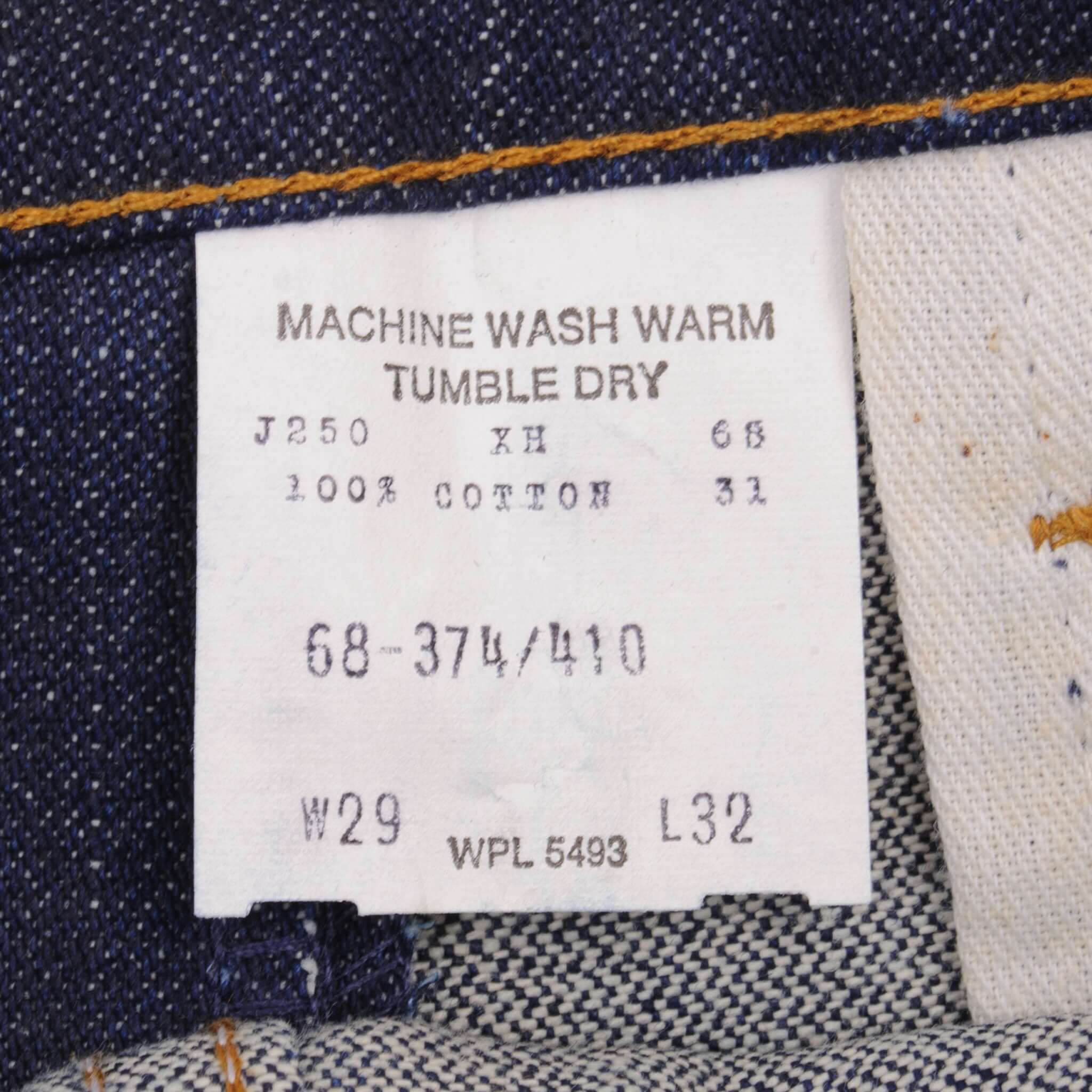 Vintage Dee Cee Staight Leg Western Jeans Size 29X32 W29 L32 Made In Usa Deadstock   Size On Tag 29X32  Back Button #V7