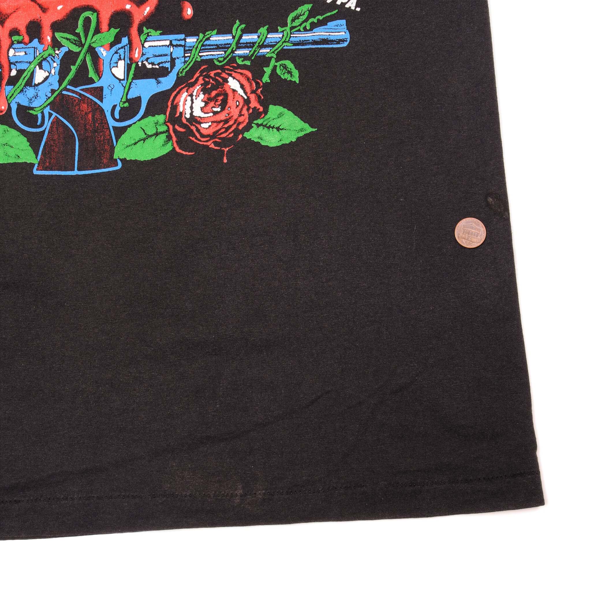 VINTAGE GUNS N' ROSES USE YOUR ILLUSION TOUR TEE SHIRT 1991 SIZE LARGE