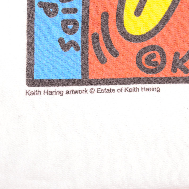 VINTAGE KEITH HARING TEE SHIRT 1990'S SIZE S MADE IN USA