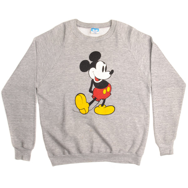 Vintage Disney Mickey Sweatshirt Size Large Made In USA.