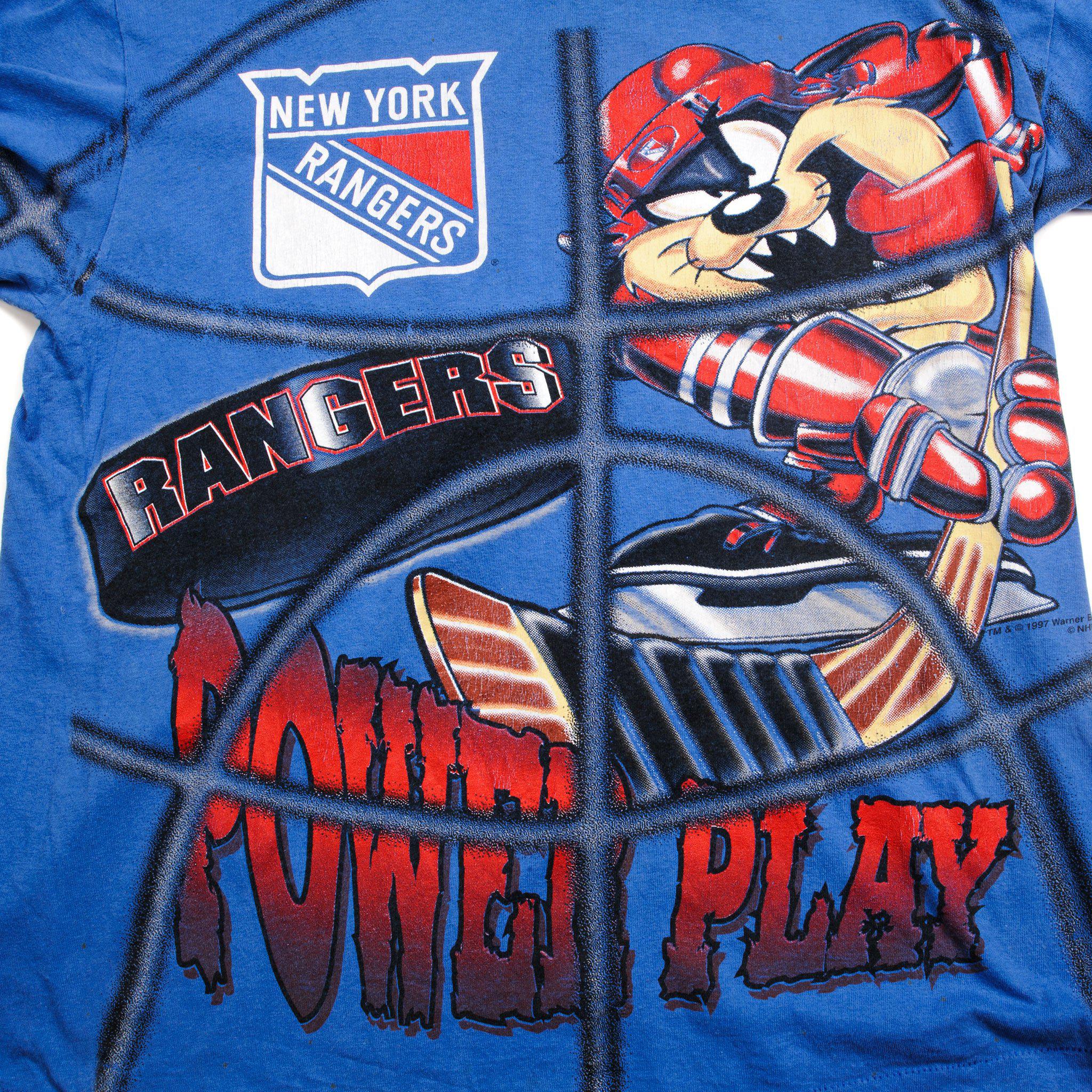 VINTAGE NHL NEW YORK RANGERS TEE SHIRT 1994 SIZE LARGE