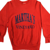 VINTAGE CHAMPION REVERSE WEAVE MARTHA'S VINEYARD SWEATSHIRT 1980S XL MADE USA