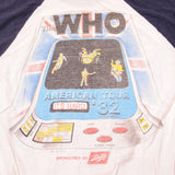 VINTAGE THE WHO AMERICAN TOUR RAGLAN TEE SHIRT 1982 SIZE SMALL MADE IN USA