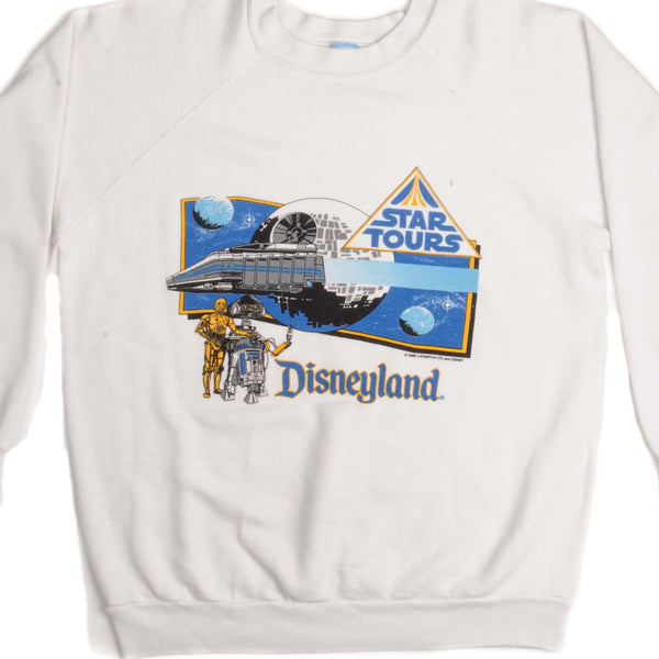 VINTAGE DISNEYLAND STAR TOURS SWEATSHIRT 1987 SIZE LARGE MADE IN USA