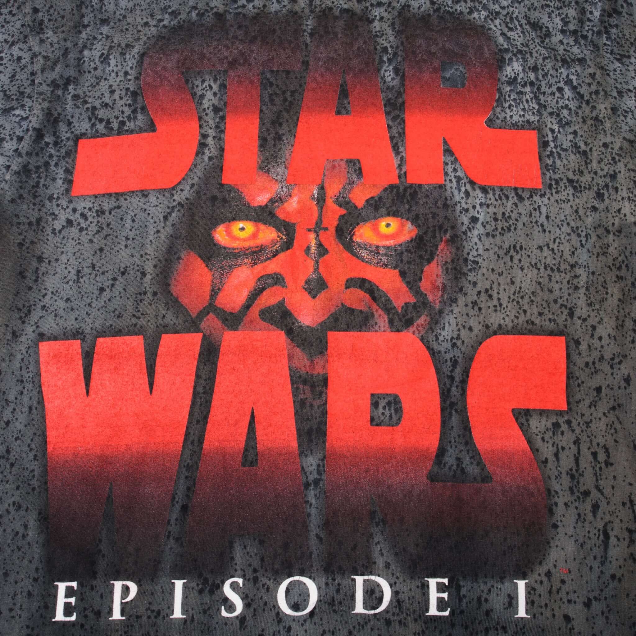 Vintage Tie-Dye Star Wars Episode 1 Dark Maul Tee Shirt 2000S Size Large