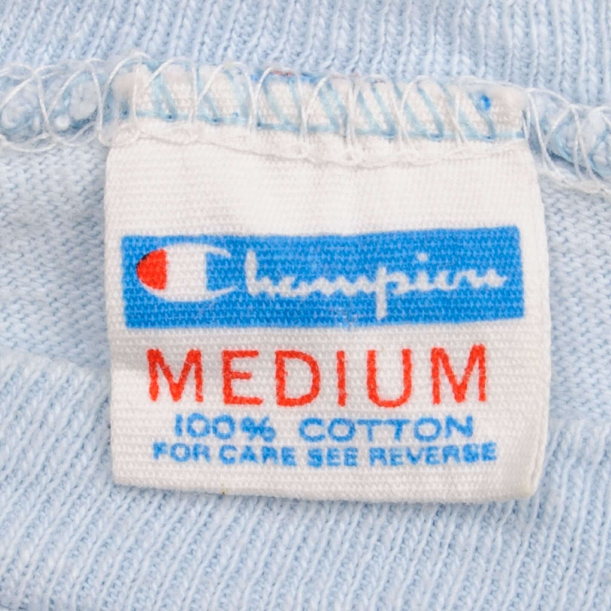 VINTAGE CHAMPION NFL HOUSTON OILERS TEE SHIRT 1969-EARLY 1980S SIZE MEDIUM MADE IN USA