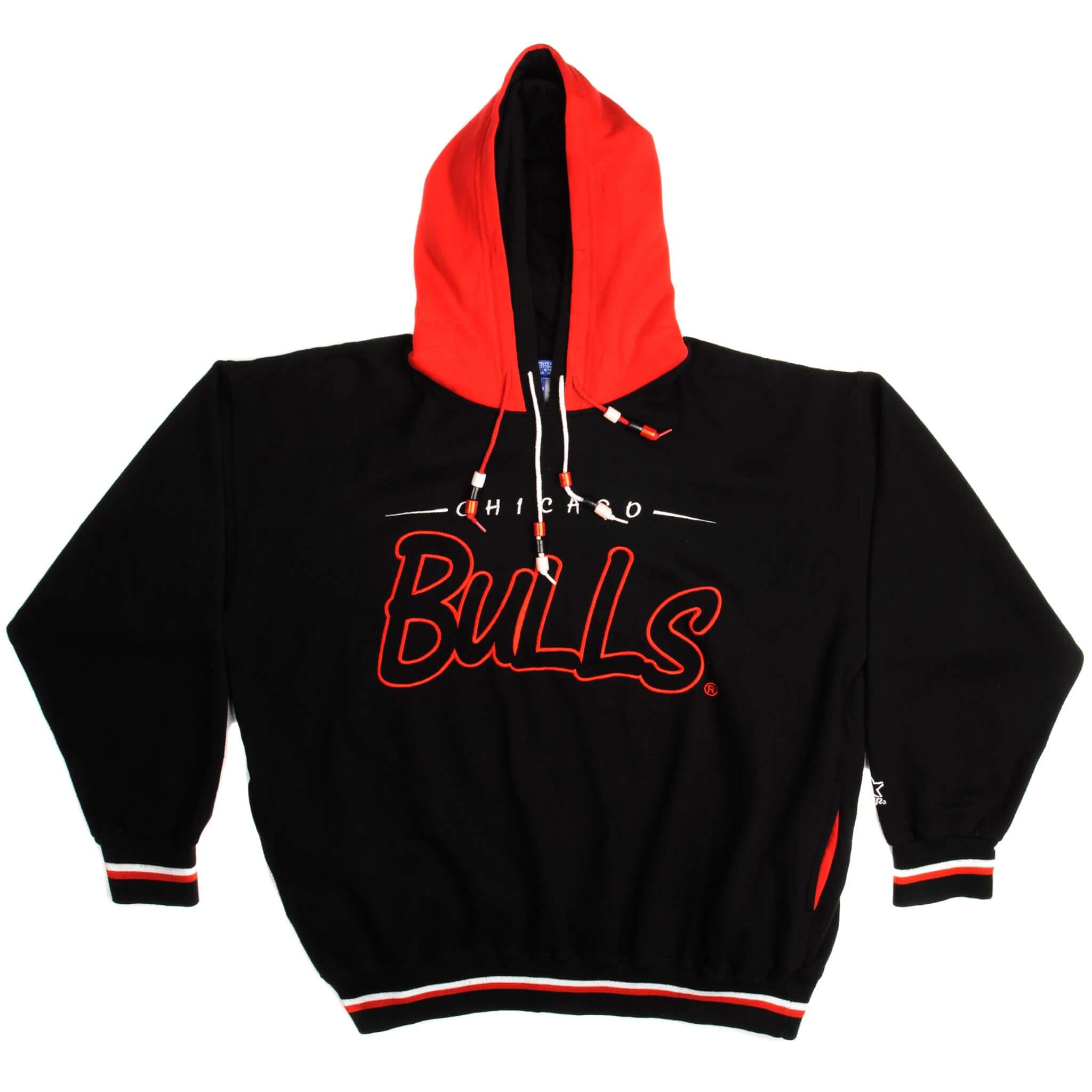Vintage Starter NBA Chicago Bulls Hoodie Sweatshirt Size XL