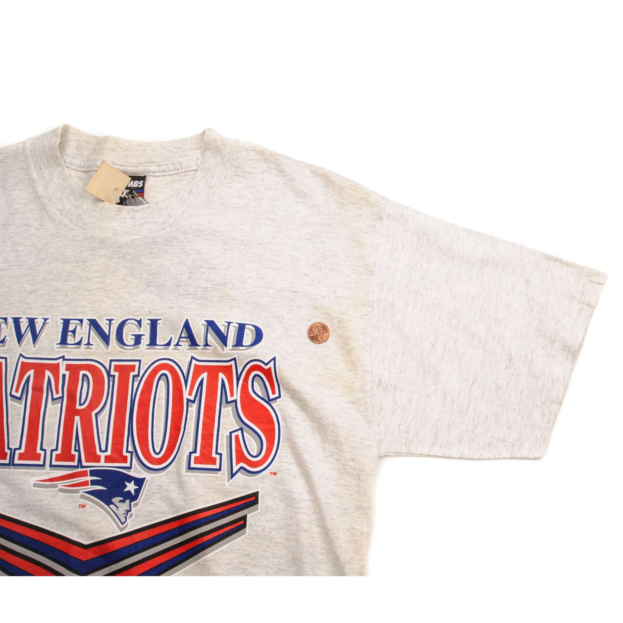VINTAGE NFL NEW ENGLAND PATRIOTS TEE SHIRT 1990S SIZE MEDIUM MADE IN USA