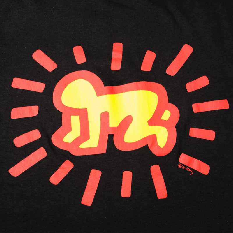 VINTAGE KEITH HARING TEE SHIRT 1990s SIZE SMALL MADE IN USA