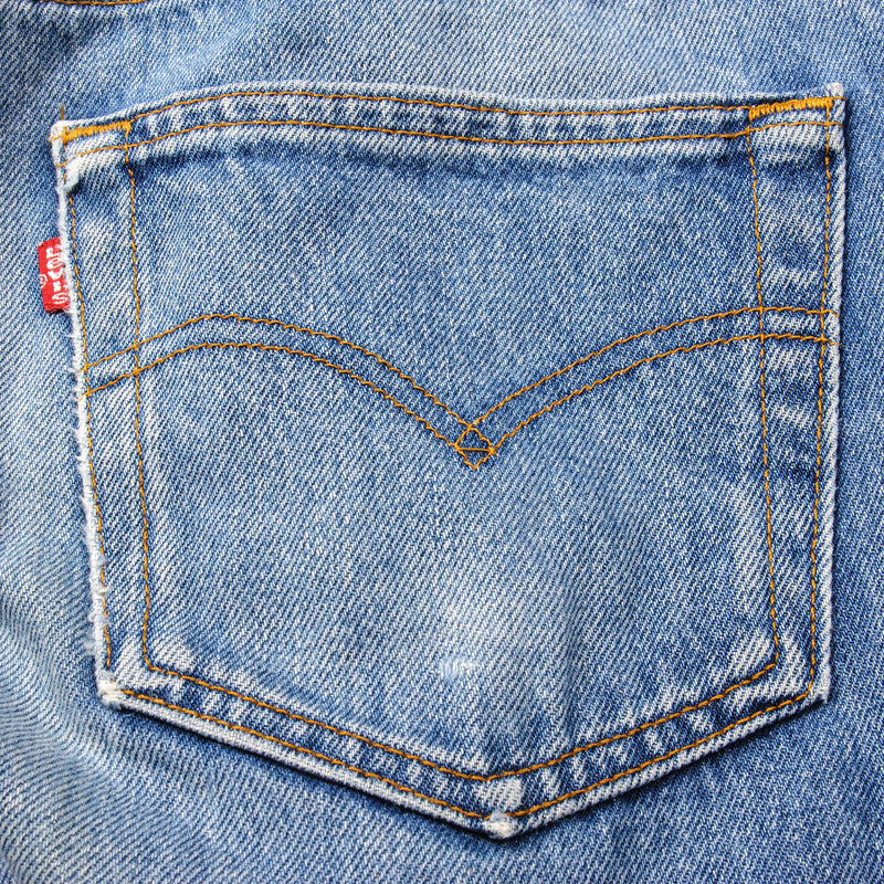 VINTAGE LEVIS 501 JEANS INDIGO 1990s SIZE W34 L31 MADE IN USA