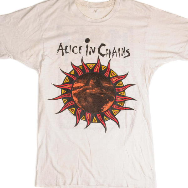CAMISETA VINTAGE ALICE IN CHAINS LOLLAPALOOZA' 93 1994 TALLA PEQUEÑA FABRICADA EN EE. UU.