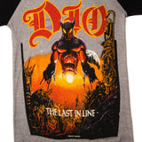 VINTAGE DIO THE LAST IN LINE TOUR  RAGLAN TEE SHIRT 1984 SIZE XS MADE IN USA
