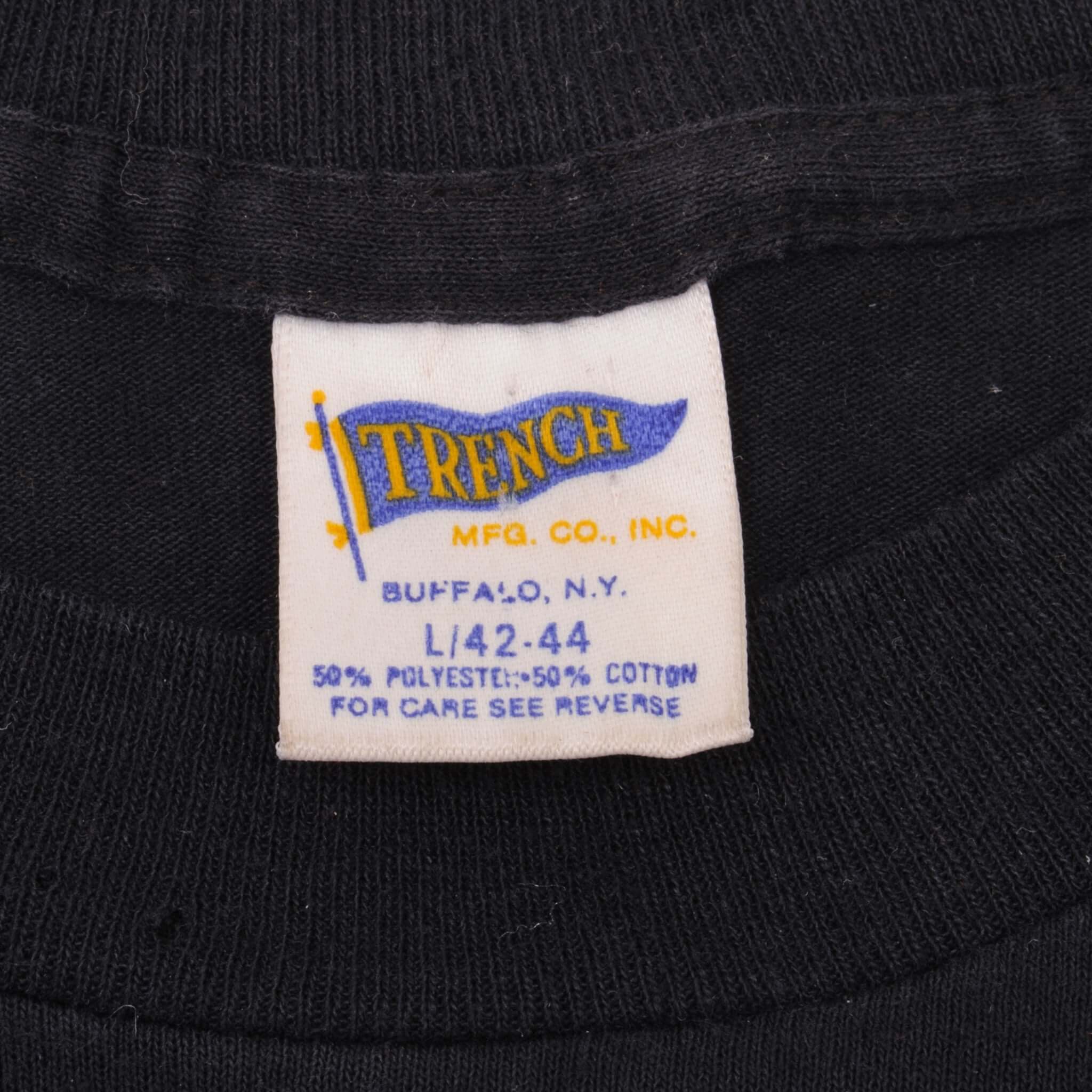 Vintage NFL Los Angeles Raiders Silver And Black Are Back Tee Shirt 1990s Size Medium Made In USA With Single Stitch Sleeves