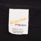 Vintage Marlboro Wild West Collection Tee Shirt 1990s Size Medium Made In USA With Single Stitch Sleeves