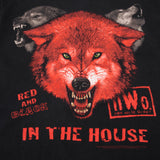 VINTAGE WCW NWO WRESTLING RED AND BLACK 1998 TEE SHIRT LARGE MADE USA