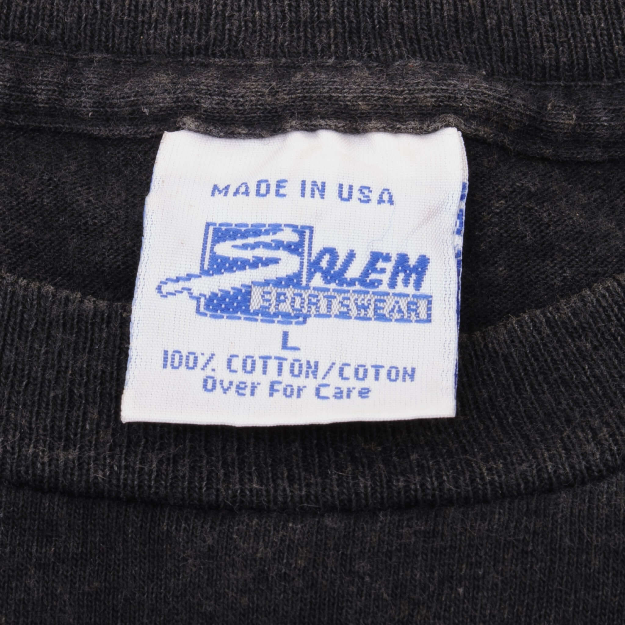 Vintage NBA All Over Print Charlotte Hornets Tee Shirt 1992 Size Large With Single Stitch Sleeves Made In USA