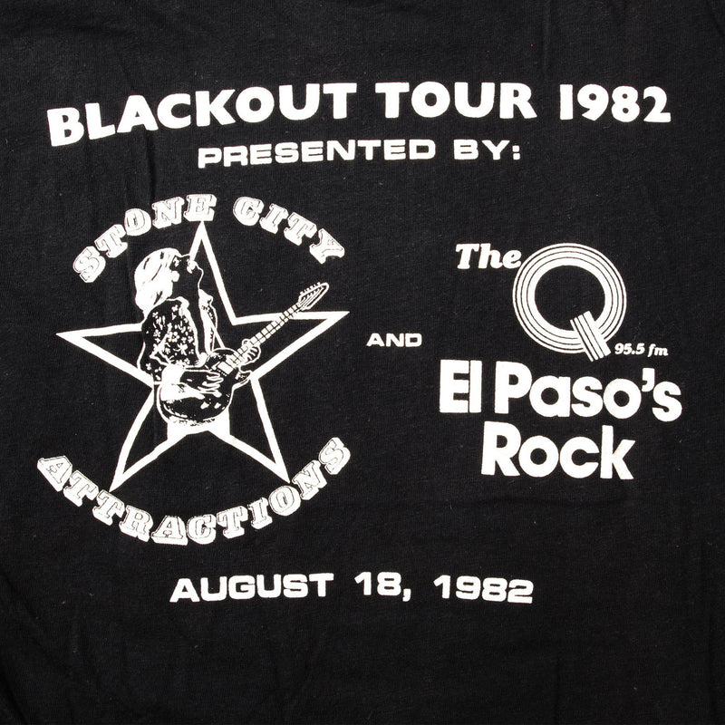 VINTAGE SCORPIONS BLACKOUT TOUR TEE SHIRT 1982 SIZE XS MADE IN USA