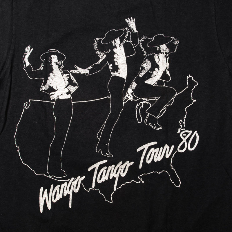 VINTAGE TED NUGENT WANGO TANGO TOUR TEE SHIRT 1980 SIZE XS MADE IN USA