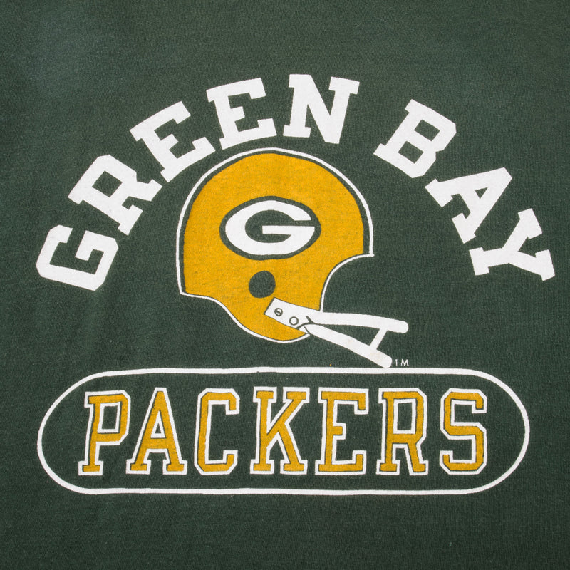 Vintage NFL Green Bay Packers Champion Tee Shirt 1980S Size Medium Made In USA With Single Stitch Sleeves