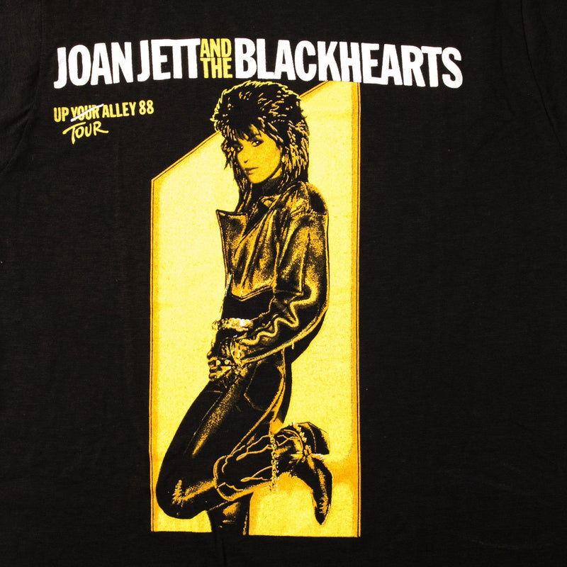 VINTAGE JOAN JETT THE BLACKHEARTS UP YOUR ALLEY TEE SHIRT 1988 SMALL MADE USA