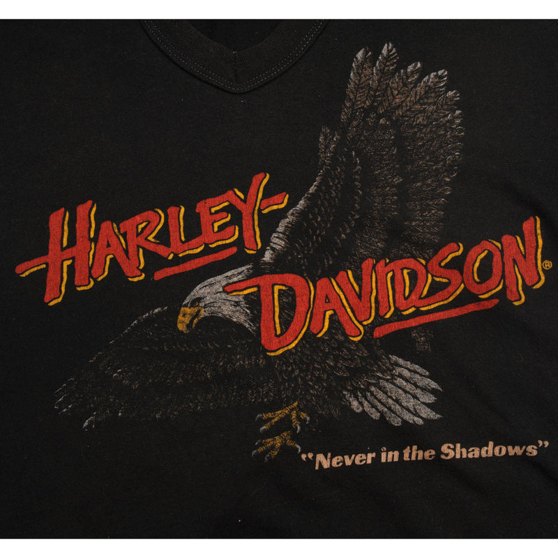 VINTAGE HARLEY DAVIDSON TEE SHIRT 1980S SIZE LARGE MADE IN USA