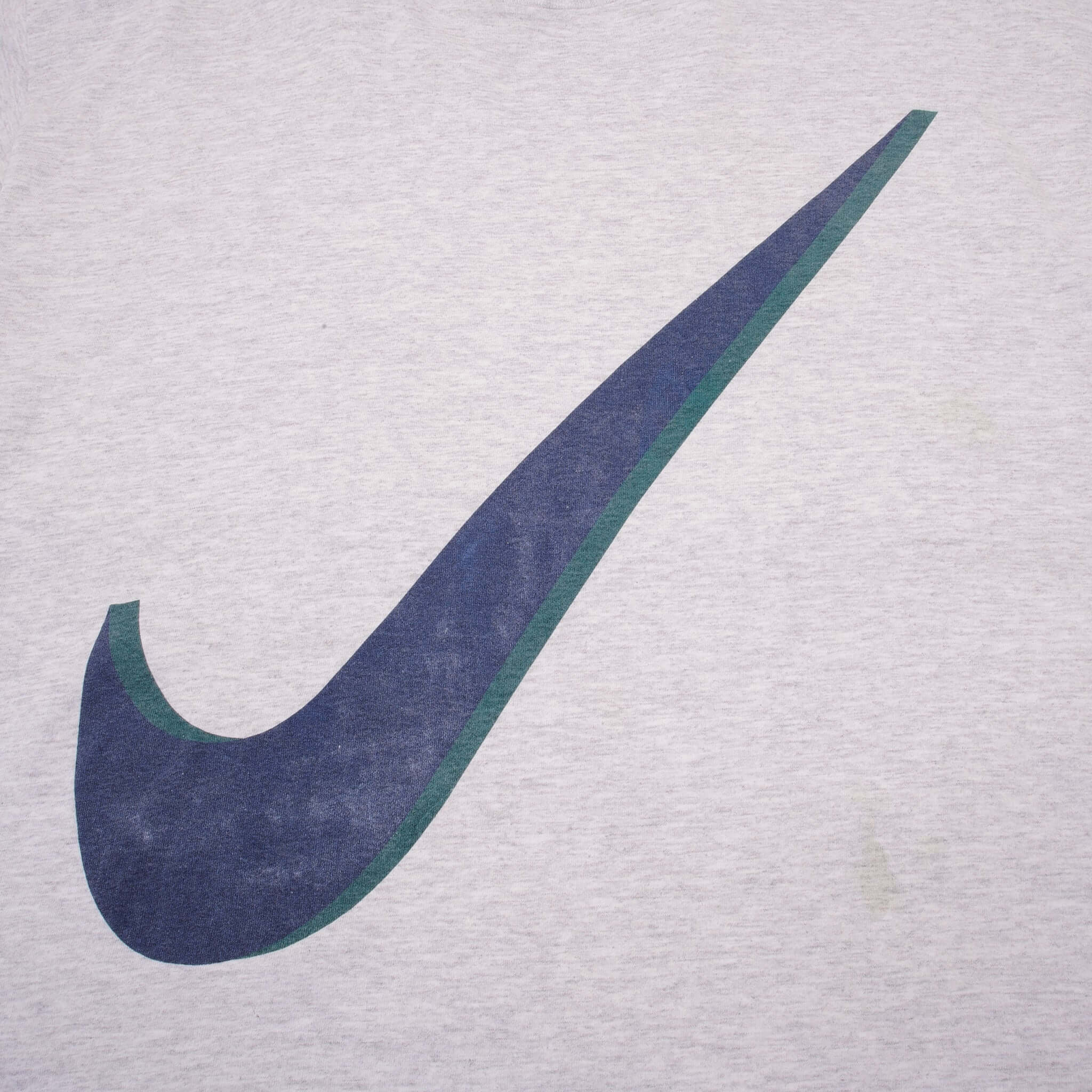 Vintage Nike Big Swoosh Logo Swoosh By Nike Tee Shirt 1990s Size L Made In USA 