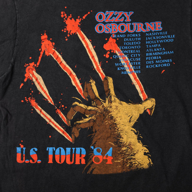 VINTAGE OZZY OSBOURNE BARK AT THE MOON US TOUR TEE SHIRT 1984 SMALL MADE IN USA