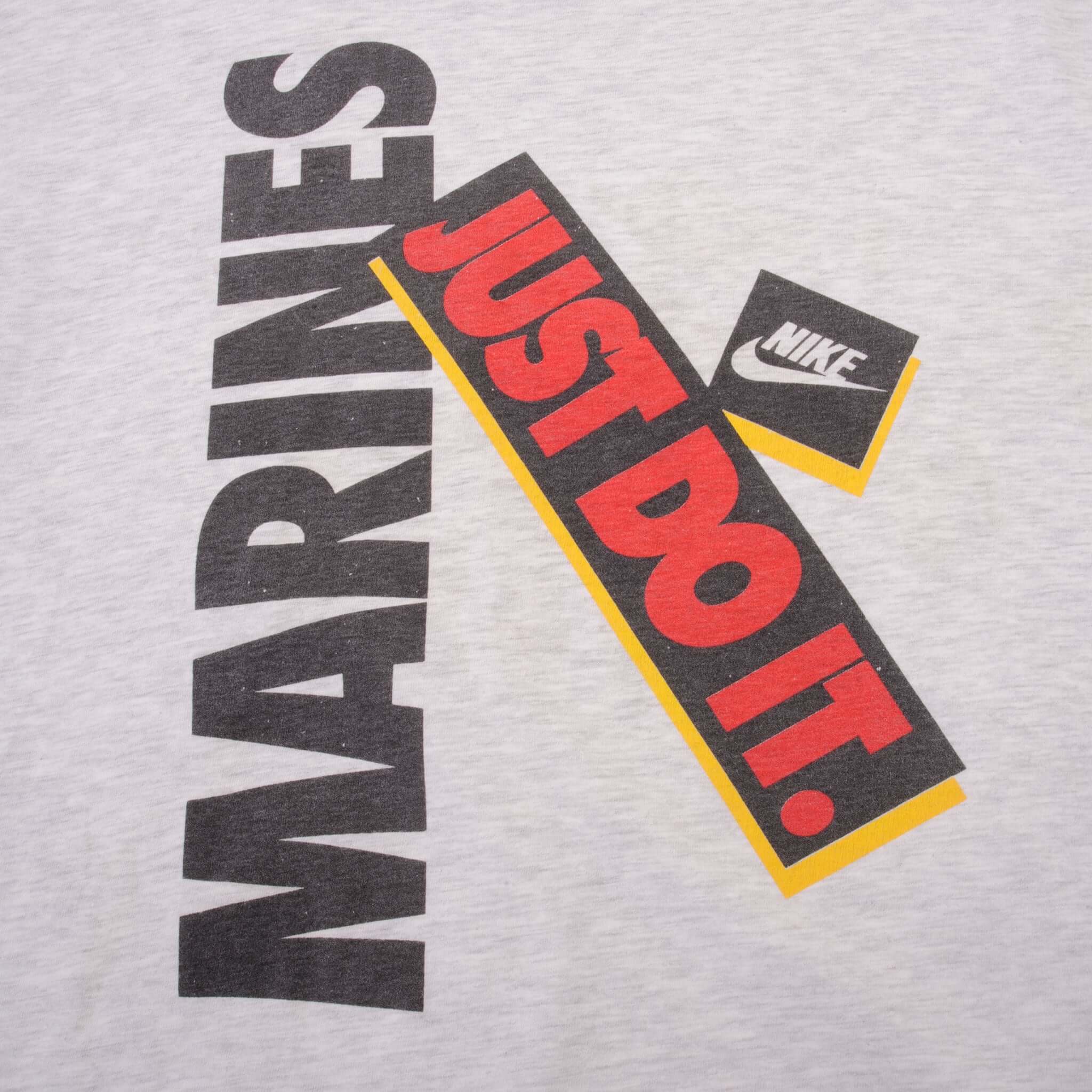 VINTAGE NIKE MARINES USMC JUST DO IT TEE SHIRT 1990S LARGE MADE USA