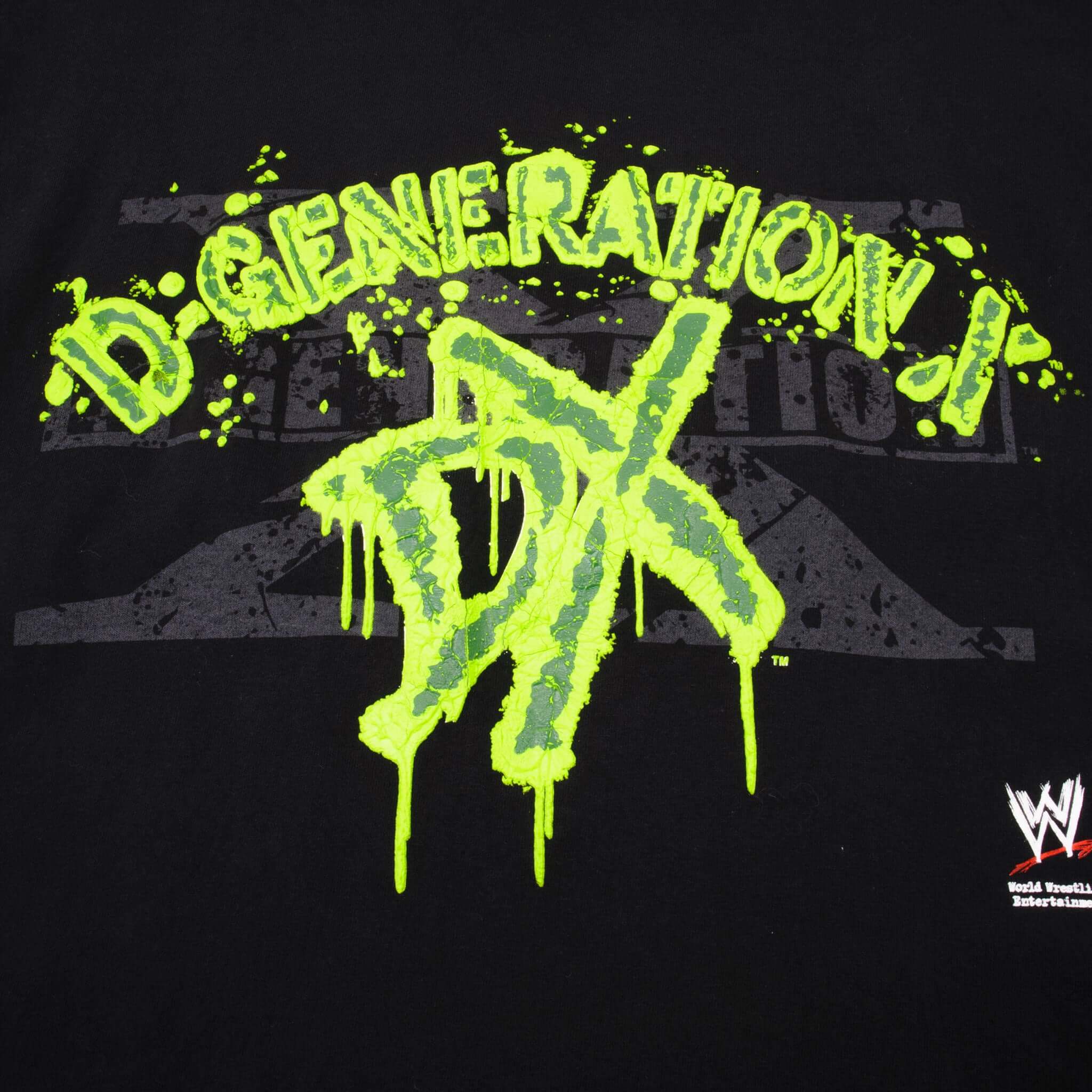 Vintage WWE World Wrestling Federation D Generation X 3D Print Tee Shirt 2007 Size XL