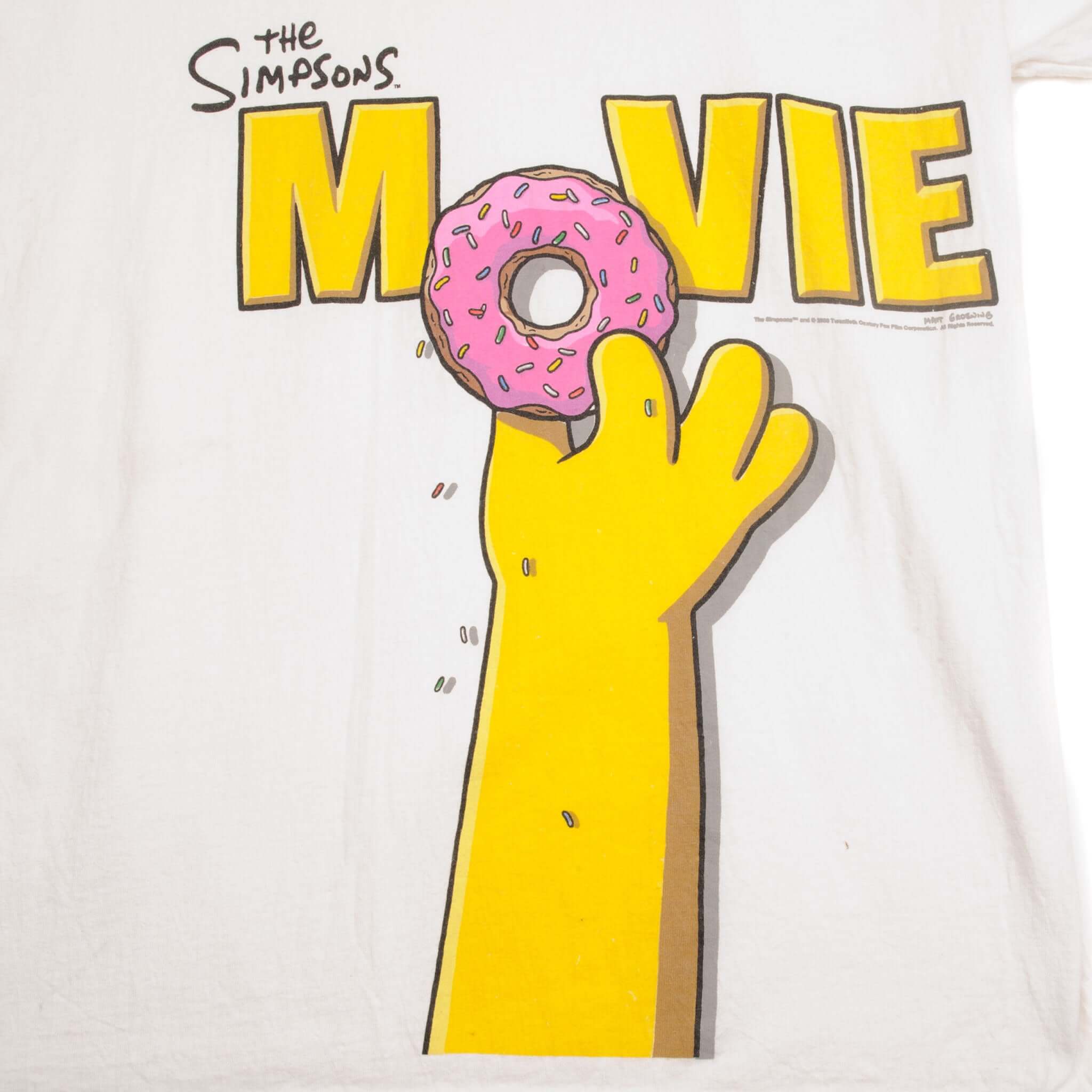 VINTAGE THE SIMPSONS MOVIE TEE SHIRT SIZE LARGE
