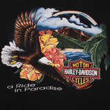 Vintage Harley Davidson A Ride In Paradise Pacific Honolulu, Hawaii Tee Shirt Size Large